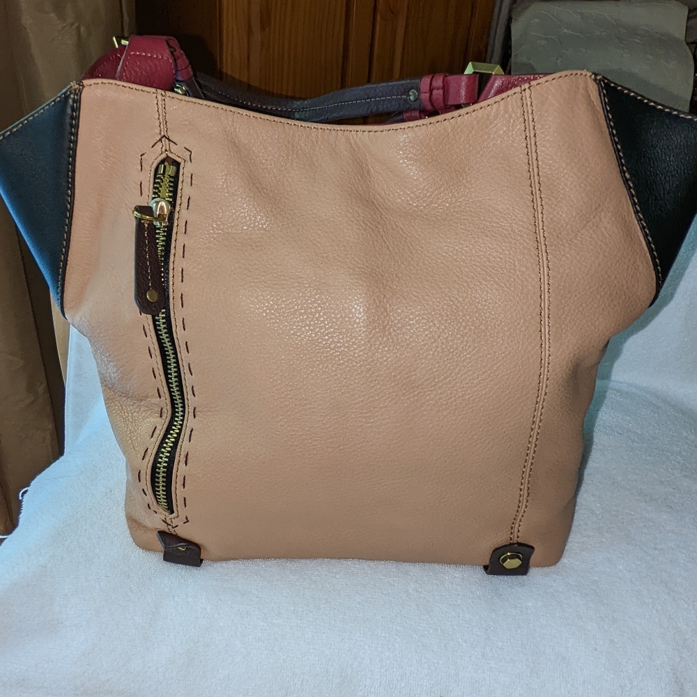 OrYani Aquarius colorblock handbag.